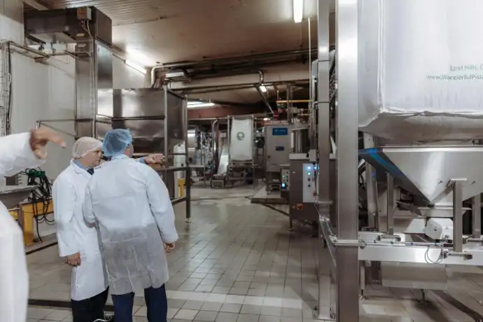 Production line with people at ireco